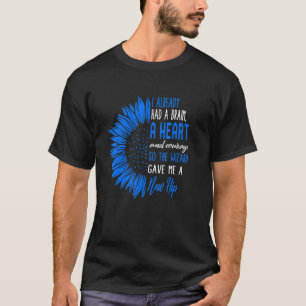 Hip Surgery New Hip Sunflower Bionic Broken Hip R T-Shirt