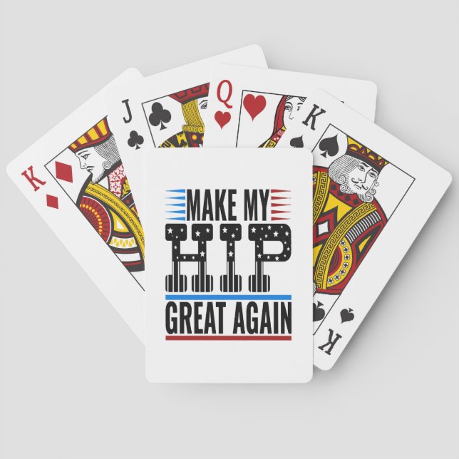 Hip Surgery Playing Cards (Back)