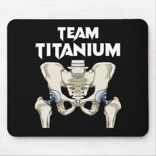 Hip Surgery Recovery Gifts Hippie Hip Replacement Mouse Mat