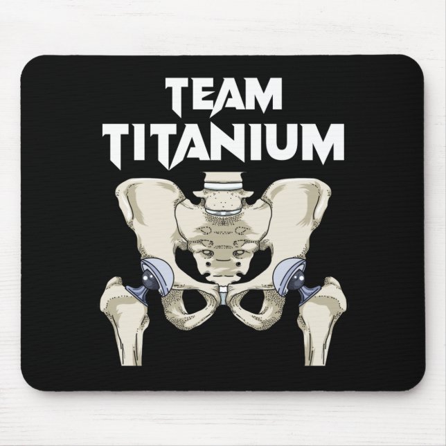 Hip Surgery Recovery Gifts Hippie Hip Replacement Mouse Mat (Front)