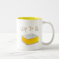 Hip To Be (Lemon) Square Bar Foodie Dessert Yellow