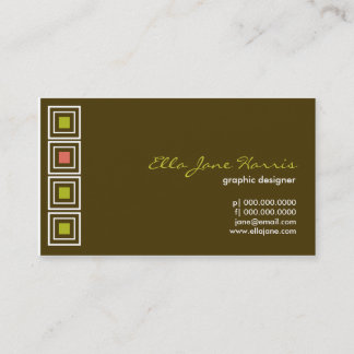 Hip to be Square Chocolate Business Card