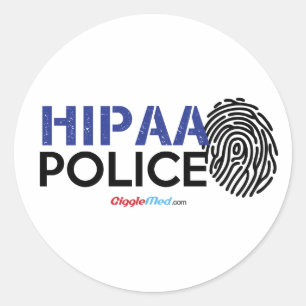 HIPAA Police Classic Round Sticker