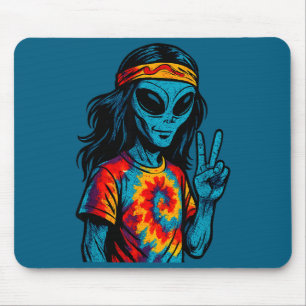 Hipe Alien Tie-dye Design Mouse Mat