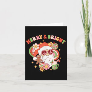 Hipe Santa Clause Merry And Bright Groovy Christma Card