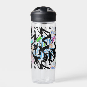 HipHop 50. Dance Pattern Water Bottle