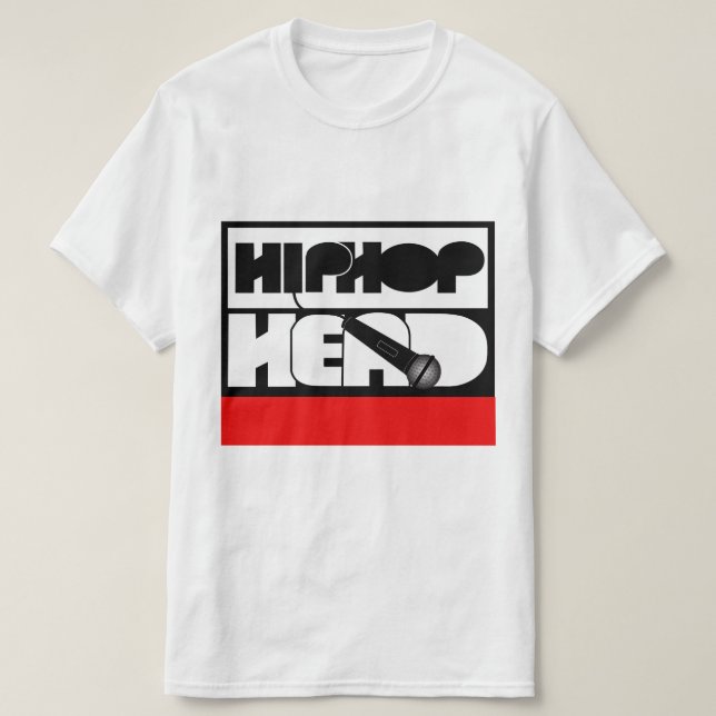HipHop Head drop the mic T-Shirt (Design Front)