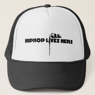 hiphop lives here trucker hat