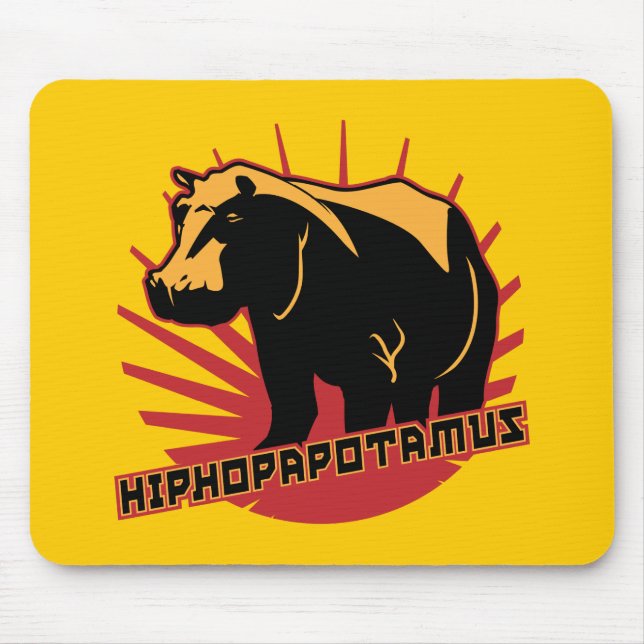 hiphopapotamus rhymenocerous mouse mat (Front)