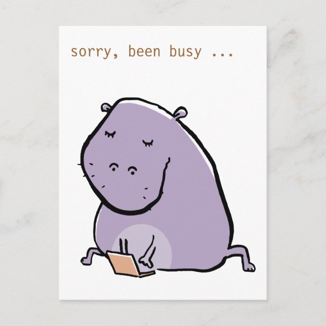 hipp-o (busy) - customise it - postcard (Front)