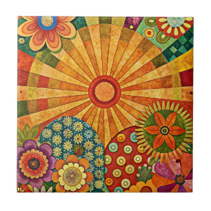 Hippie Art Ceramic Tile