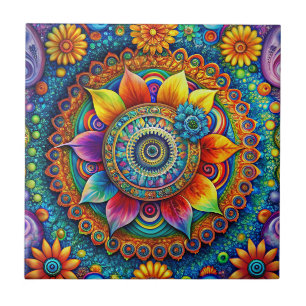 Hippie Art Ceramic Tile
