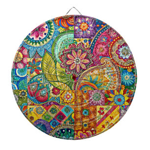 Hippie Art Dartboard