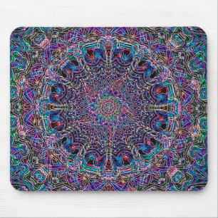 Hippie Art Psychadelic Print Mouse Mat