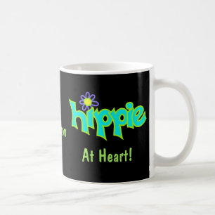 Hippie at Heart Turquoise Art Name Personalised Coffee Mug