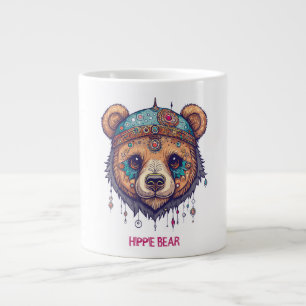 Hippie Bear I Large Coffee Mug