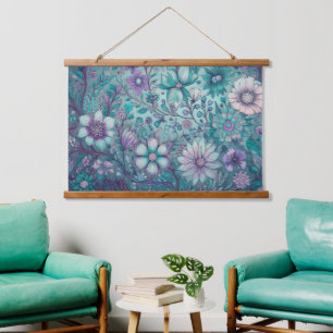 Hippie Blues Hanging Tapestry