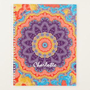Hippie Bohemian Mandala Purple Mix Personalised Planner