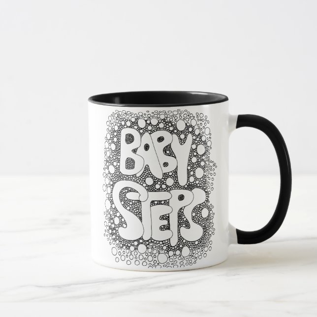 Hippie Boho Coffee Mug Baby Steps (Right)