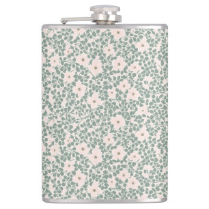 Hippie Boho Floral Hip Flask