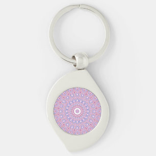 Hippie Boho Funky Groovy Bohemian Kaleidoscope Key Ring