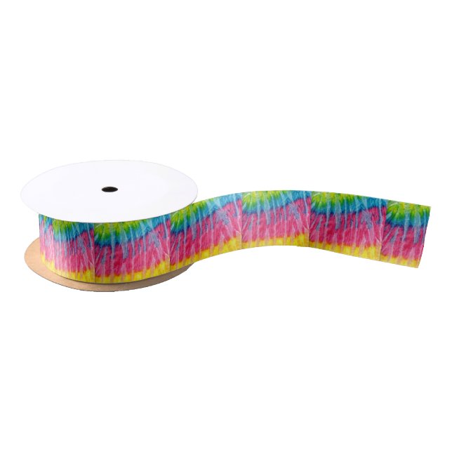 Hippie Boho Tie-Dye Satin Ribbon (Spool)