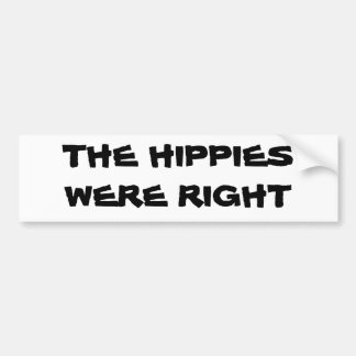 HIPPIE BUMPER STICKER