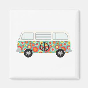 Hippie Bus Magnet