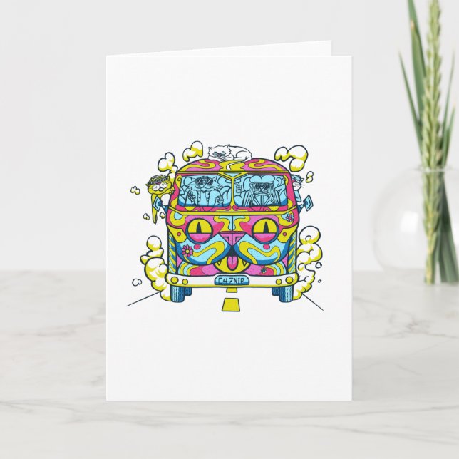 HIPPIE CAT VAN CARD (Front)