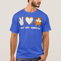 Hippie Cavy Lover Guinea Pig Owner Peace, Love, Gu