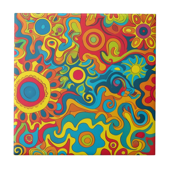 Hippie Ceramic Tile (Front)