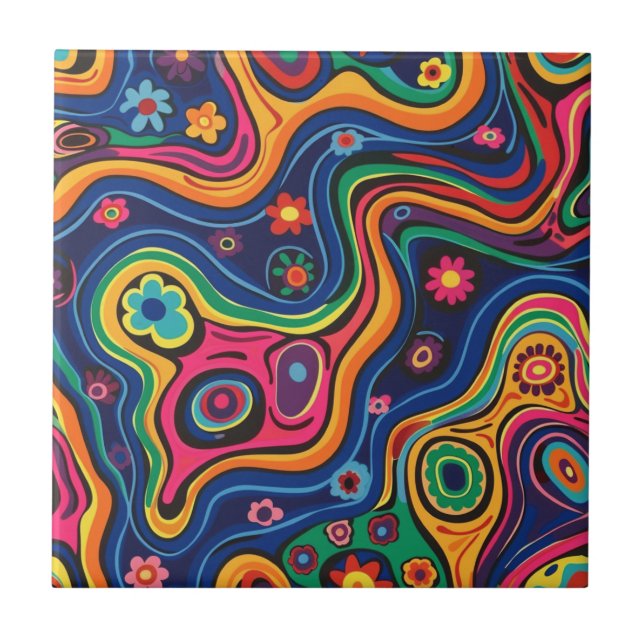 Hippie Ceramic Tile (Front)