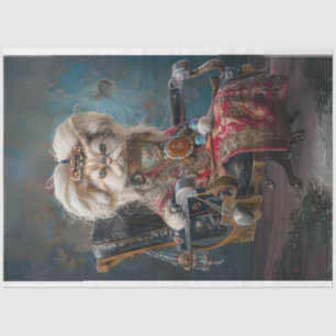 Hippie Chic Cat Decoupage Tissue Paper