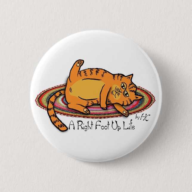 Hippie Chick Button (Front)