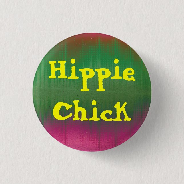 Hippie Chick Button (Front)