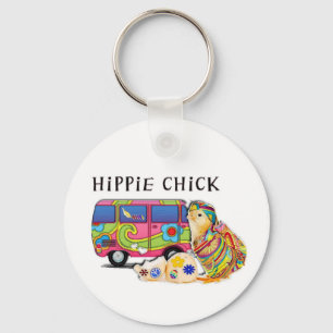 Hippie Chick Key Ring