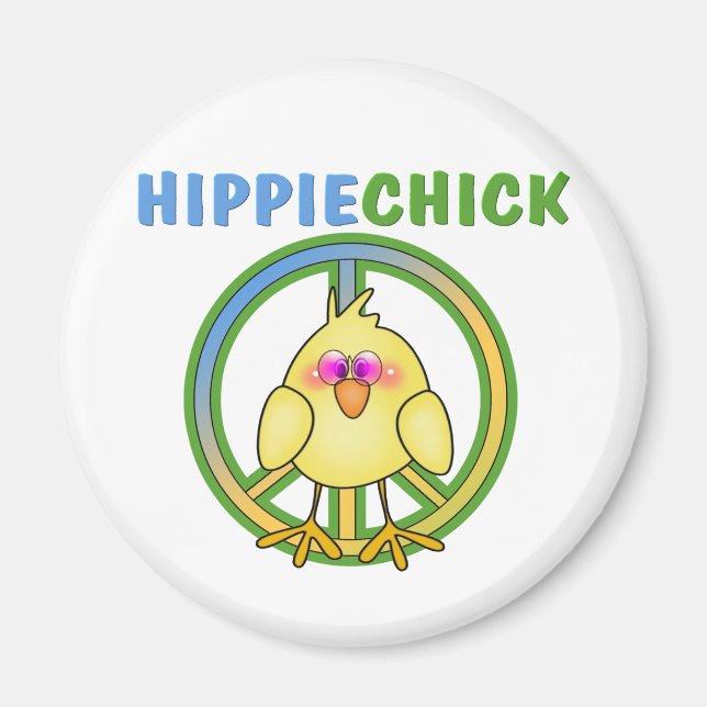 HIPPIE CHICK MAGNET (Front)