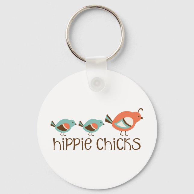 Hippie Chicks Key Ring (Front)