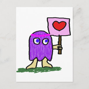 Hippie Dippy Love Postcard