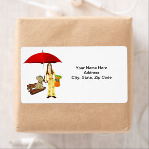 Hippie Dog Carrots Vegetarian  Labels