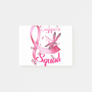 Hippie Dragonfly Pink Ribbon Breast Cancer Post-it Notes