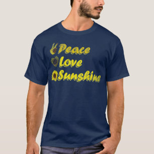 Hippie Florist Flower Peace Love Sunshine Floral T-Shirt