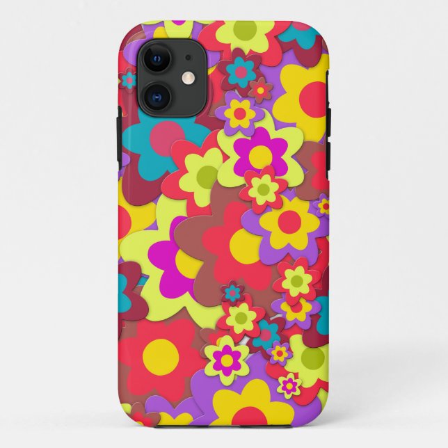 HIPPIE FLOWER POWER GIRLY  IPHONE CASES (Back)