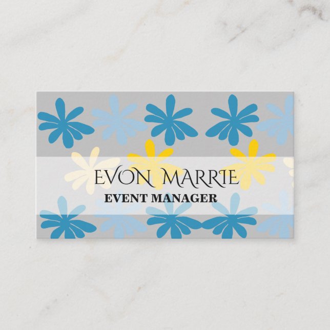 Hippie Flowers  Business Card (Front)