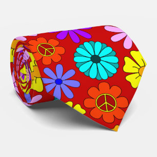 Hippie Flowers Neck Tie