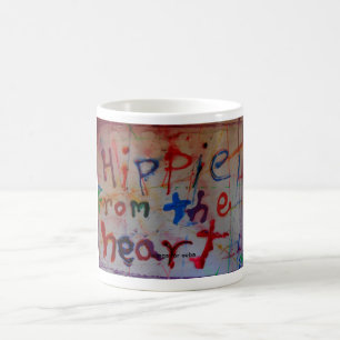 hippie from the heart abstract mugs