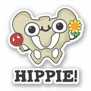 Hippie Funny Hip Bone Pun