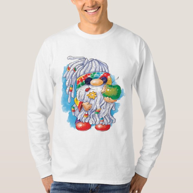 Hippie Gnome: Sharing is Caring T-Shirt (Front)