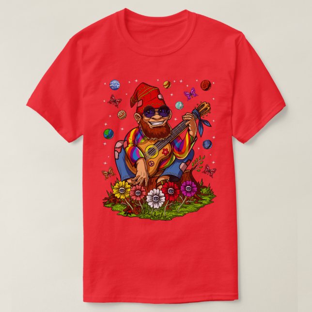 Hippie Gnome T-Shirt (Design Front)
