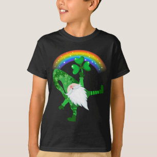 Hippie Gnomes St Patrick's Day Hippie Clover T-Shirt